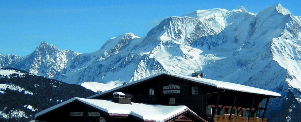 Ski resort in the French alps